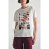 Brooklyn Industries Live Work Create Graphic T-shirt In White