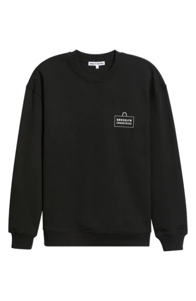 Brooklyn Industries Logo Graphic Sweatshirt In Black