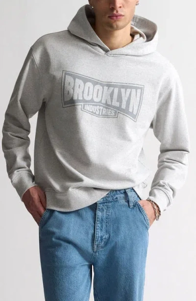 Brooklyn Industries Logo Hoodie In White