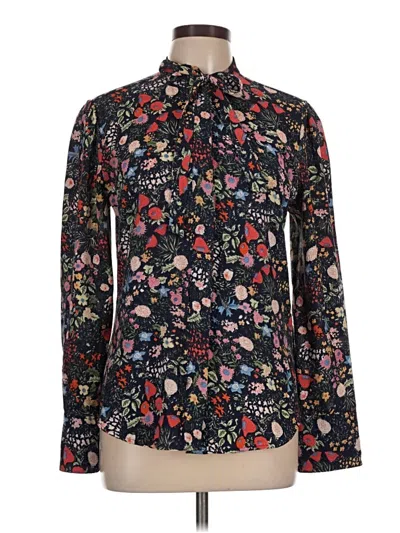 Pre-owned Brooklyn Industries Long Sleeve Blouse In Black