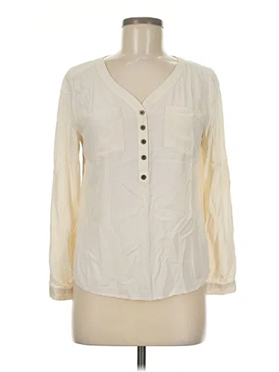 Pre-owned Brooklyn Industries Long Sleeve Blouse In White