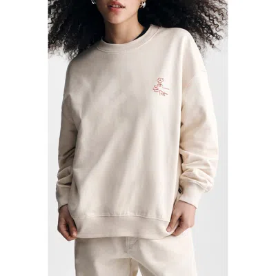 Brooklyn Industries Oversize Graphic Sweatshirt In Neutral
