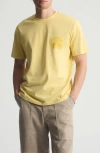 Brooklyn Industries Relaxed Vintage Graphic T-shirt In Yellow