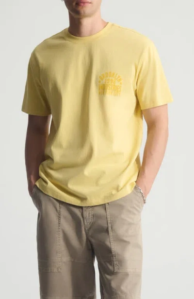 Brooklyn Industries Relaxed Vintage Graphic T-shirt In Yellow