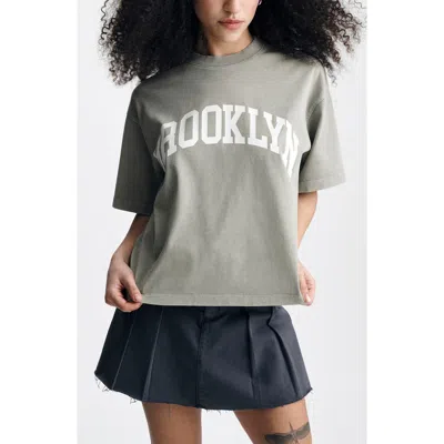 Brooklyn Industries Shadow Graphic T-shirt In Gray