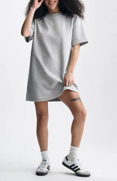 Brooklyn Industries Short Sleeve Sweatshirt Dress In Gray