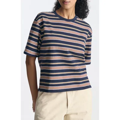 Brooklyn Industries Stripe Cotton Jersey T-shirt In Multi