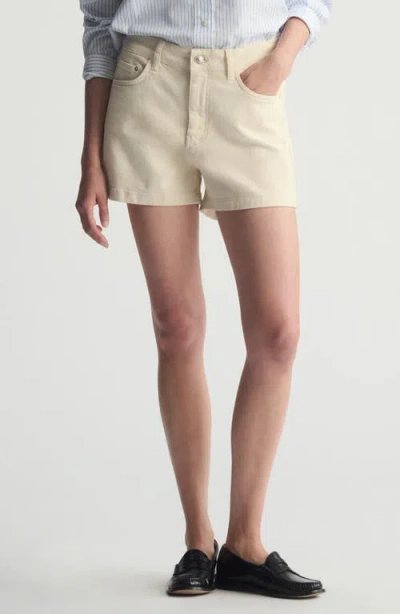 Brooklyn Industries Turtledove Denim Shorts In Neutral