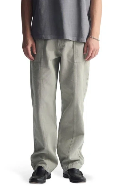 Brooklyn Industries Wide Leg Cargo Pants In Gray
