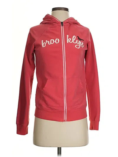 Pre-owned Brooklyn Industries Zip Up Hoodie In Red