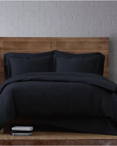 Brooklyn Loom 3pc Duvet Set In Black