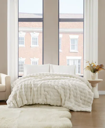 Brooklyn Loom Bubble Bed Blanket, Twin/twin Xl In White