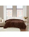 Brooklyn Loom Bubble Brown Blanket In Brown