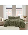 Brooklyn Loom Bubble Comforter Set In Green
