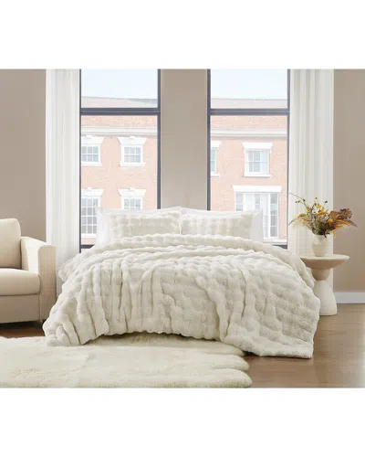 Brooklyn Loom Bubble Comforter Set In White