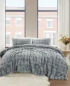 Brooklyn Loom Bubble Faux Fur 2-pc. Comforter Set, Twin/twin Xl In Gray