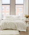 Brooklyn Loom Bubble Faux Fur 3-pc. Comforter Set, King In White