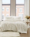 Brooklyn Loom Bubble Faux Fur Comforter Sets In Brown