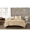 Brooklyn Loom Carved Comforter Set In Nude