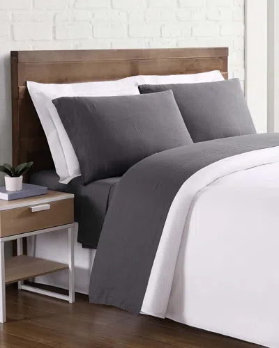 Brooklyn Loom Charcoal Sheet Set In Gray