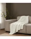 Brooklyn Loom Chenille Grid Knit Throw