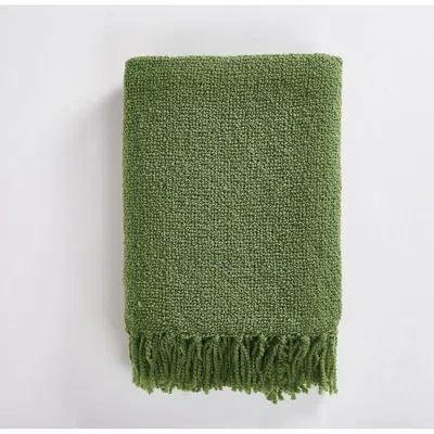 Brooklyn Loom Chunky Boucle 50x70 Throw In Green