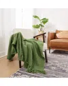 Brooklyn Loom Chunky Boucle Throw In Green