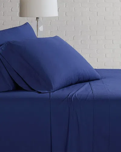 Brooklyn Loom Classic Cotton Sheet Set In Navy