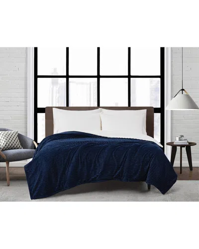 Brooklyn Loom Corduroy Blanket In Blue