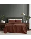 Brooklyn Loom Corduroy Pinsonic Quilt Set In Brown