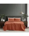 Brooklyn Loom Corduroy Pinsonic Quilt Set In Brown