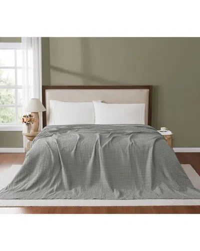 Brooklyn Loom Cotton Waffle Family Blanket In Animal Print
