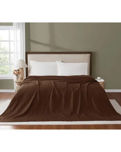 Brooklyn Loom Cotton Waffle Family Blanket In Animal Print