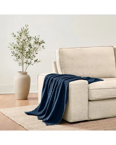 Brooklyn Loom Cotton Waffle Throw In Animal Print