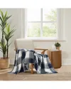 Brooklyn Loom Dusted Plaid Blue Throw