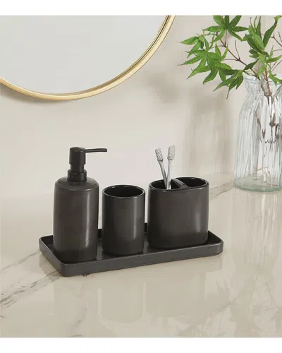 BROOKLYN LOOM BROOKLYN LOOM ELI BRONZE 4PC BATH ACCESSORY SET