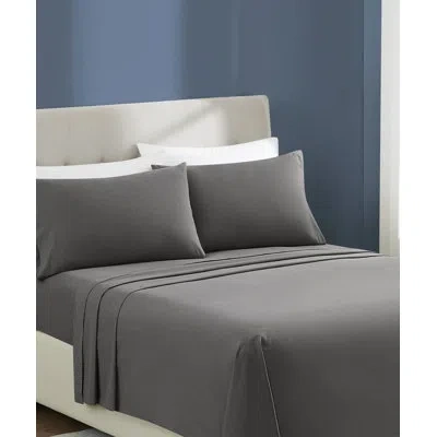 Brooklyn Loom Essential Cotton Sheet Set In Gray