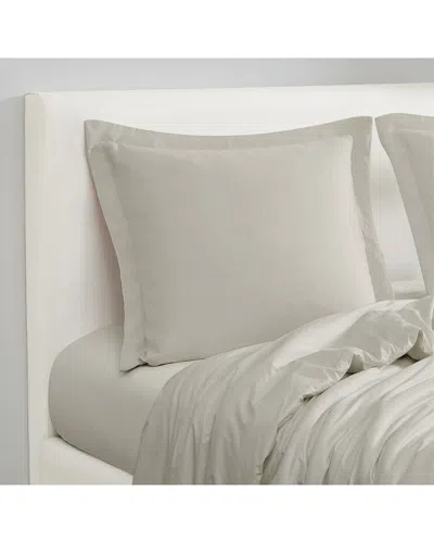 Brooklyn Loom Flax Linen Euro Sham In Gray