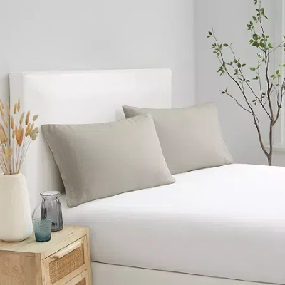 Brooklyn Loom Flax Linen Pillowcase In Sand