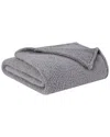 Brooklyn Loom Marshmallow Sherpa Blanket In Grey