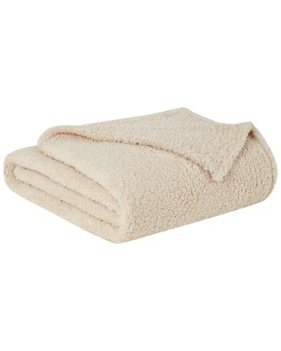 Brooklyn Loom Fluffy Throw In Ivory