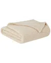 Brooklyn Loom Fluffy Throw In Ivory