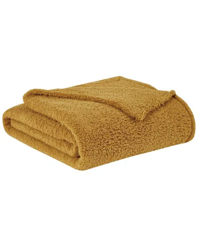 Brooklyn Loom Fluffy Throw In Mustard