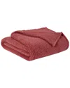 Brooklyn Loom Marshmallow Sherpa Blanket In Rose
