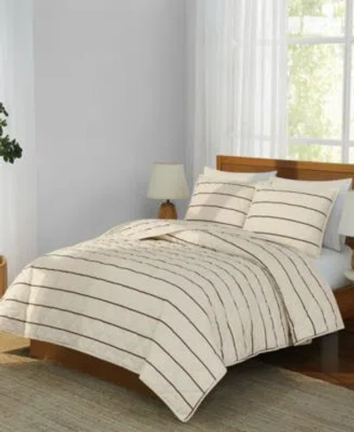 Brooklyn Loom Hayward Stripe 3 Piece Quilt Sets In Animal Print