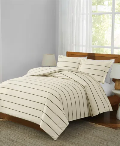 Brooklyn Loom Hayward Stripe 3-piece Duvet Cover Set, King In Animal Print