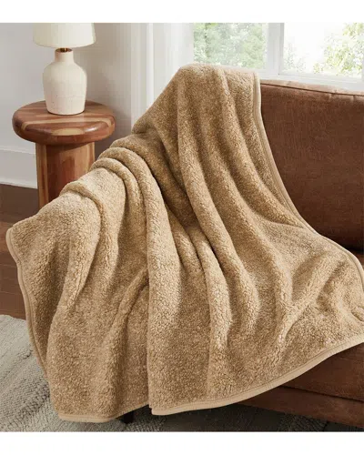 BROOKLYN LOOM BROOKLYN LOOM HEATHERED SHERPA THROW