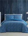Brooklyn Loom Katrine Quilt Set In Blue
