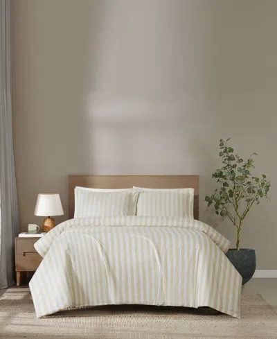 Brooklyn Loom Levi Stripe 3-piece Duvet Cover Set, Full/queen In Multi