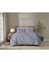 Brooklyn Loom Levi Stripe Comforter Set In Blue